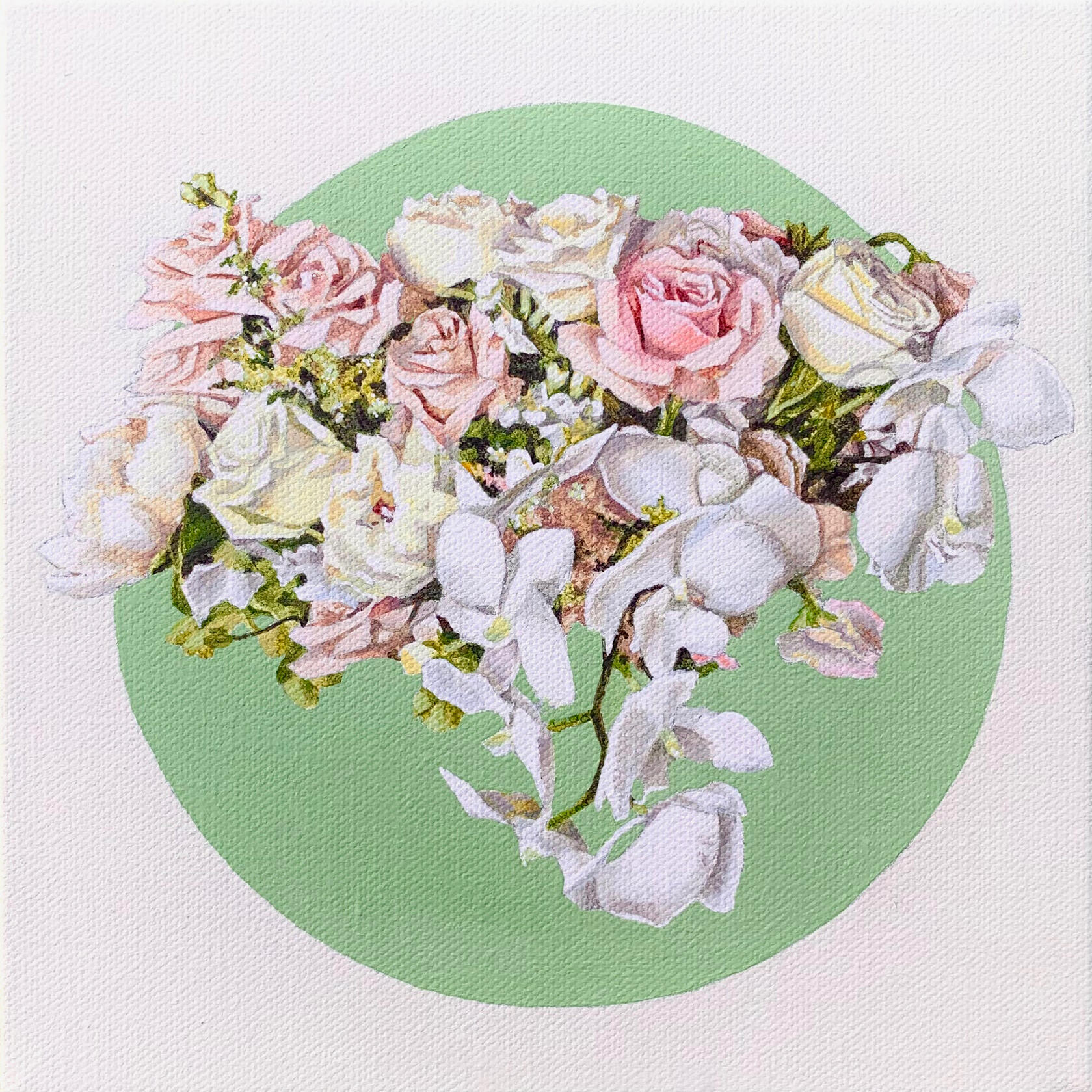 "Kiersten" Acrylic on Canvas, 8x8 inches